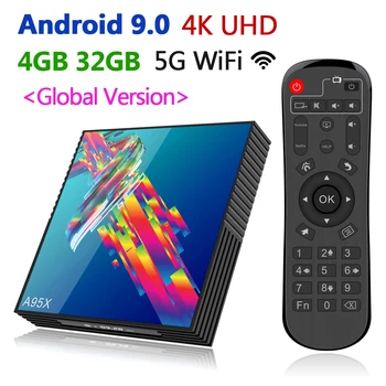 

2019 New Smart TV Box Android 9.0 A95 R3 4K HD Set Top Box 4GB RAM 32GB 64GB ROM Media Player 5G WiFi 100M LAN Global Universal