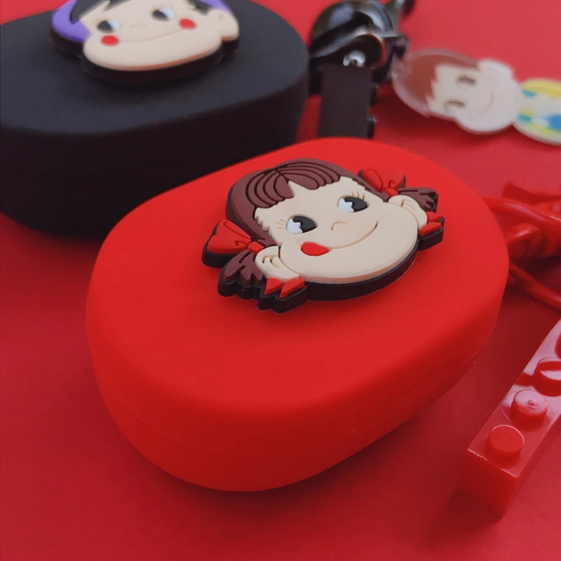 Мультфильм Bluetooth наушники чехол для Redmi Airdots/Xiaomi Airdots Lite силиконовые беспроводные наушники коробка защитный рукав кулон