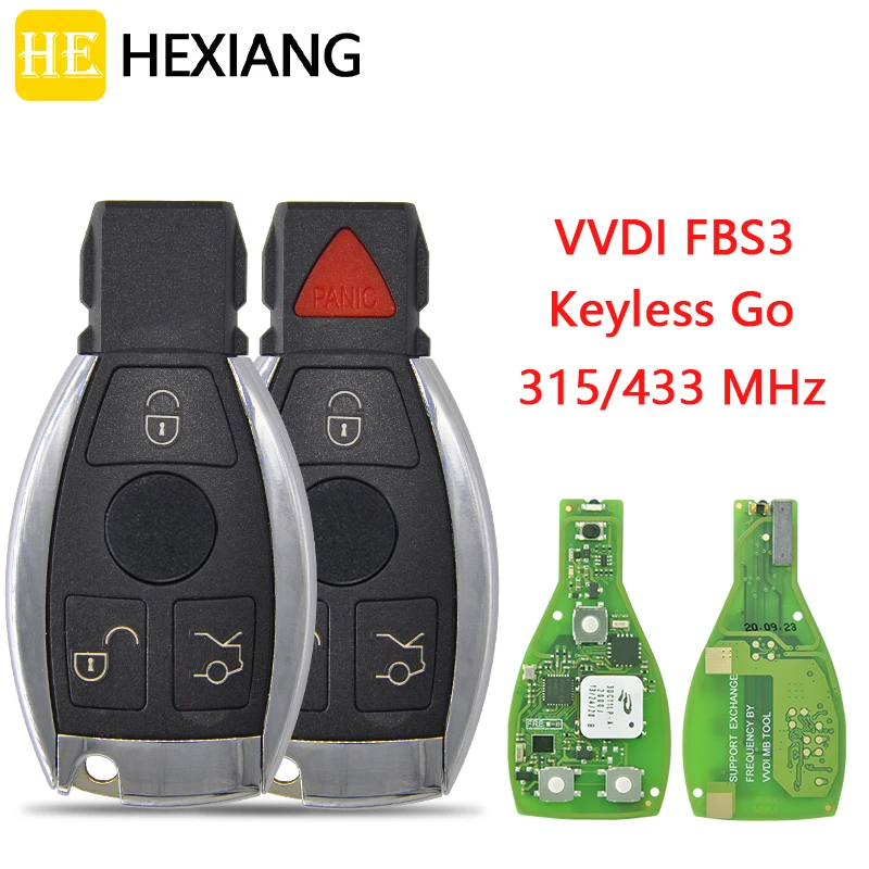 HE Xiang Car Remote Control Key For Mercedes Benz W204 W207 W212 W164 W166 W221 315/433MHz BGA Type Keyless Entry Promixity Card