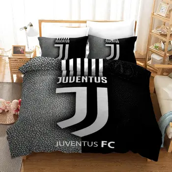 

Football Century Showdown Ronaldo Messi Bedding Set Bedroom Decor Hypoallergenic Zipper 1PC Duvet Cover with Pillowcases
