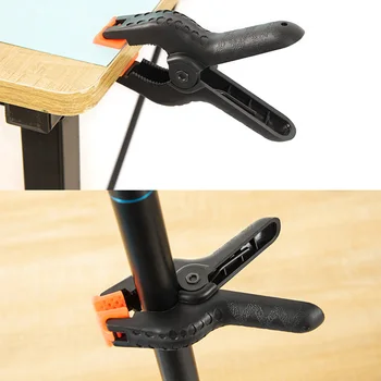 

10pcs Plastic A-Shape Strong Clip Adjustable Nylon Fixed Spring Clip Hand Tool Parts DIY Woodworking Carpentry Fixed Tools