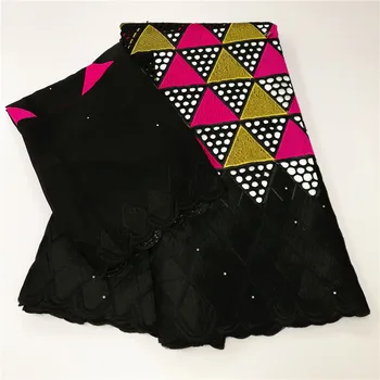 

Latest African 100%cotton Lace Fabric 2020 High Quality Dubai Fabric Swiss Voile Lace In Switzerland Nigerian Lace Fabric 7yards