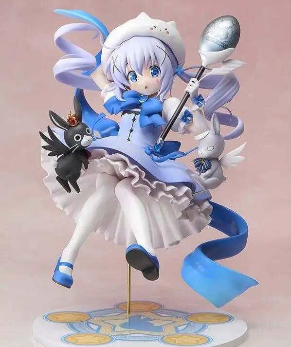 

21cm magical girl Rabbit House chino sexy girl doll Anime Figure PVC Collection Model Toy Action figure for friends gift