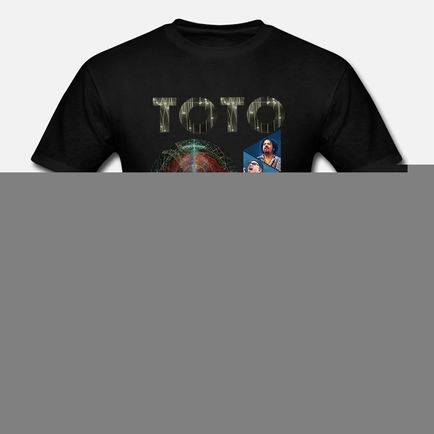 Новинка 2019 черная футболка TOTO 40 Trips Around The Sun Tour S-3XL Мужская Черная хлопковая с