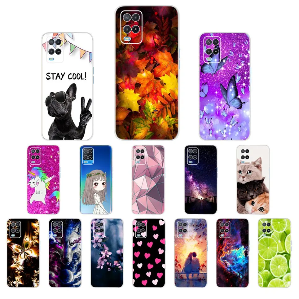 Custodia Per Telefono Verniciata Ultra Sottile Per Vivo Y76S Custodia Trasparente Silicoen Cartoon Tpu Paraurti Morbido Per Fundas Vivo Y76S Y 76S Viv