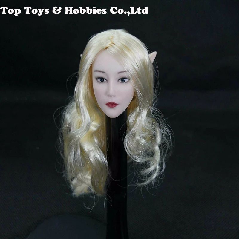 

1/6 Female Head Sculpt Elf Figure Head Carving Fairy head1/6 Scale Beauty Doll Sculpt Toy For 12"Figure Doll Collection