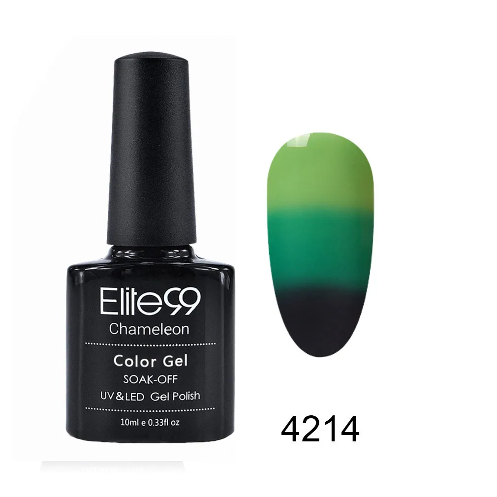 Elite99, 10 мл, меняющий температуру, УФ-Гель-лак для ногтей, лак для маникюра, Гель-лак, гибридный лак для ногтей, Гель-лак для ногтей - Color: 4214