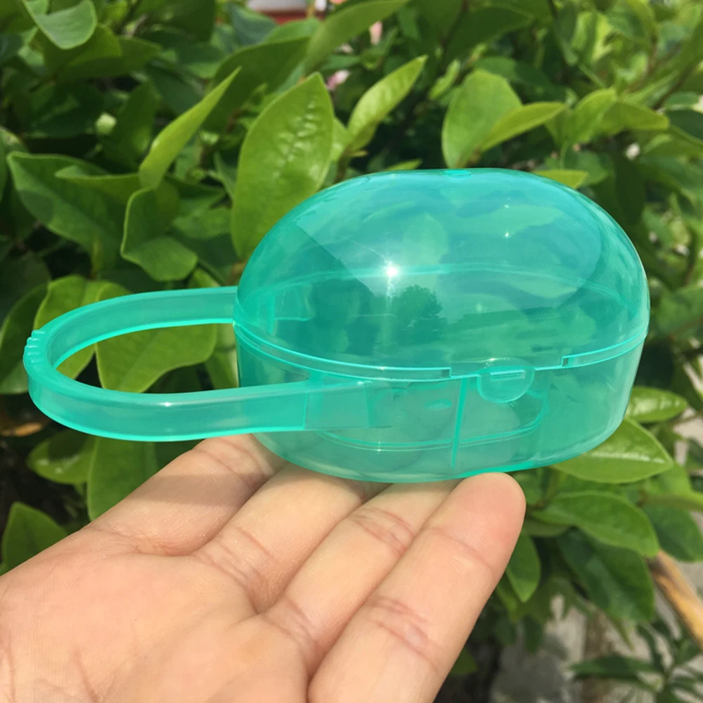 Colour Pacifier Baby Solid Box Soother Container Holder Box Travel Storage Case Safe Holder Pacifier Plastic