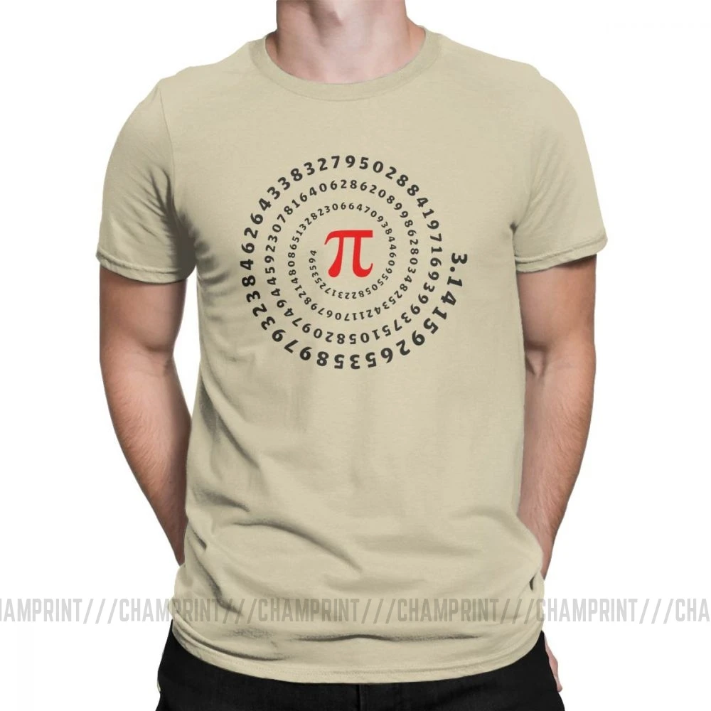 Мужская футболка Pi Pie Science mathemics Math, Забавные футболки с коротким рукавом, с круглым вырезом, хлопок, Подарок, Идея, футболка - Цвет: Хаки