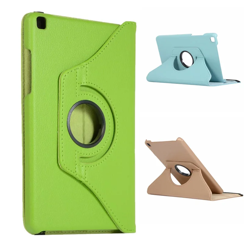 

360 Rotating PU Leather Case for Samsung Galaxy Tab A 8.0 2019 T290 T295 T297 Cover Tab A 8.0 SM-T290 SM-T295 Sand Holder Funda