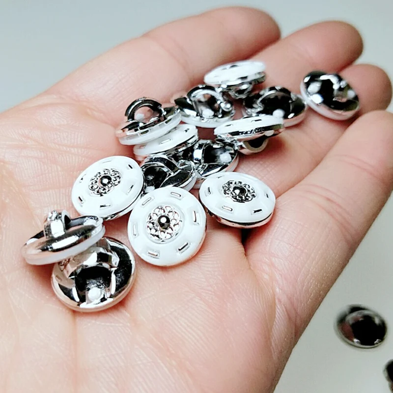 HL 30/50/150 шт 13 мм пуговки с покрытием для конических фрез DIY Одежда Швейные аксессуары рубашка на пуговицах