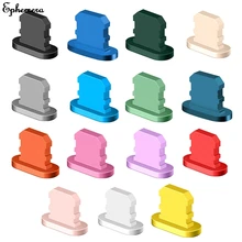 1PC Colorful Metal Anti Dust Charger Dock Plug Stopper Cap Cover for iPhone 12mini 12pro X XR Max 8 7 6  Cell Phone Accessories