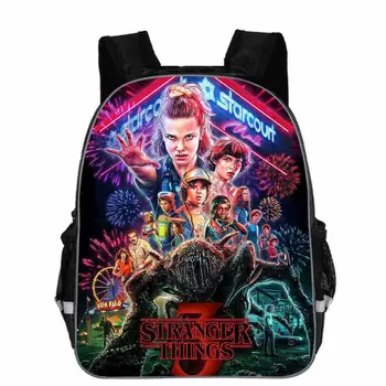 

Stranger Things 3 Bag Mochila Hombre 3D Print 16 Inch Backpacks for Teenager School Bags for Teenage Girls Schoolbags Bookbag