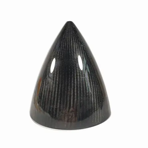 Carbon Fiber Cone Spinner 7 With Aluminum Plate No Blades For RC Gas Airplane title=