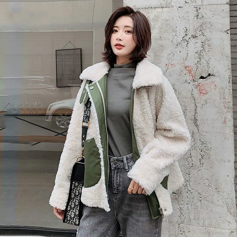 Real Fur Coat Women Sheep Shearing Winter Coat Women Wool Jacket for Women Clothes Abrigo Mujer B19F36221 YY932