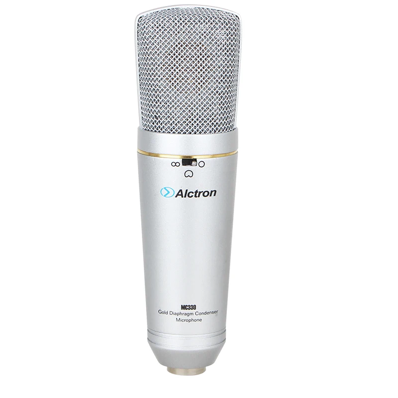 Alctron MC330 Профессиональный FET конденсаторный микрофон Студийный записывающий микрофон с амортизатором для студии, вещательной станции, сцены