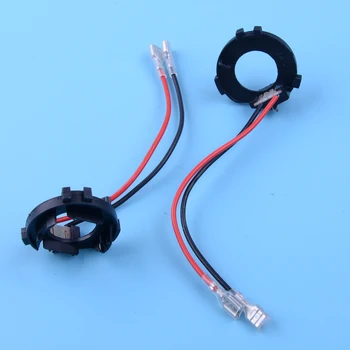 

CITALL 2pcs H7 Xenon HID LED Headlight Bulb Adapter Holder Socket Base Retainer Clip Fit For VW Golf MK5 Jetta