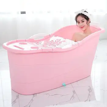 

Bath Barrel Adult Bath Barrel Elderly Bath Bath Household Full Body Thickening Large Plastic Bath