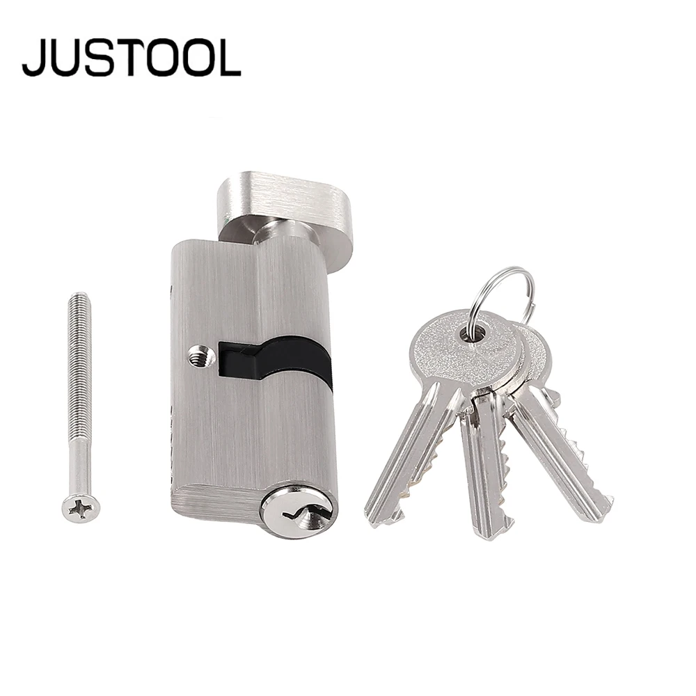 JUSTOOL 35/35 40/40 45/45 for Cylinder Euro Barrel Door lock Euro Thumb Turn Cylinder Barrel Door Lock Anti Pick High Security