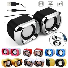 1 пара DX12 Мини Компьютерный мультимедийный динамик с usb-питанием Настольный аудио 3,5 мм ноутбук телефон ПК MP3 USB портативный