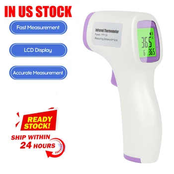 

Baby Digital Infrared Body Temperature Non-Contact Ear Forehead Temperature Measurement with Led Display Screen for Baby Adults