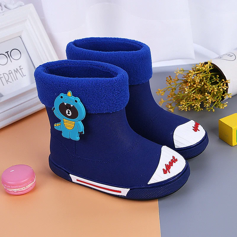 

Pink Pig CHILDREN'S Rain Boots BOY'S Girls CHILDREN'S Rubber Shoes Small CHILDREN'S Students Boots Baby Rain Shoes Autumn And Wi