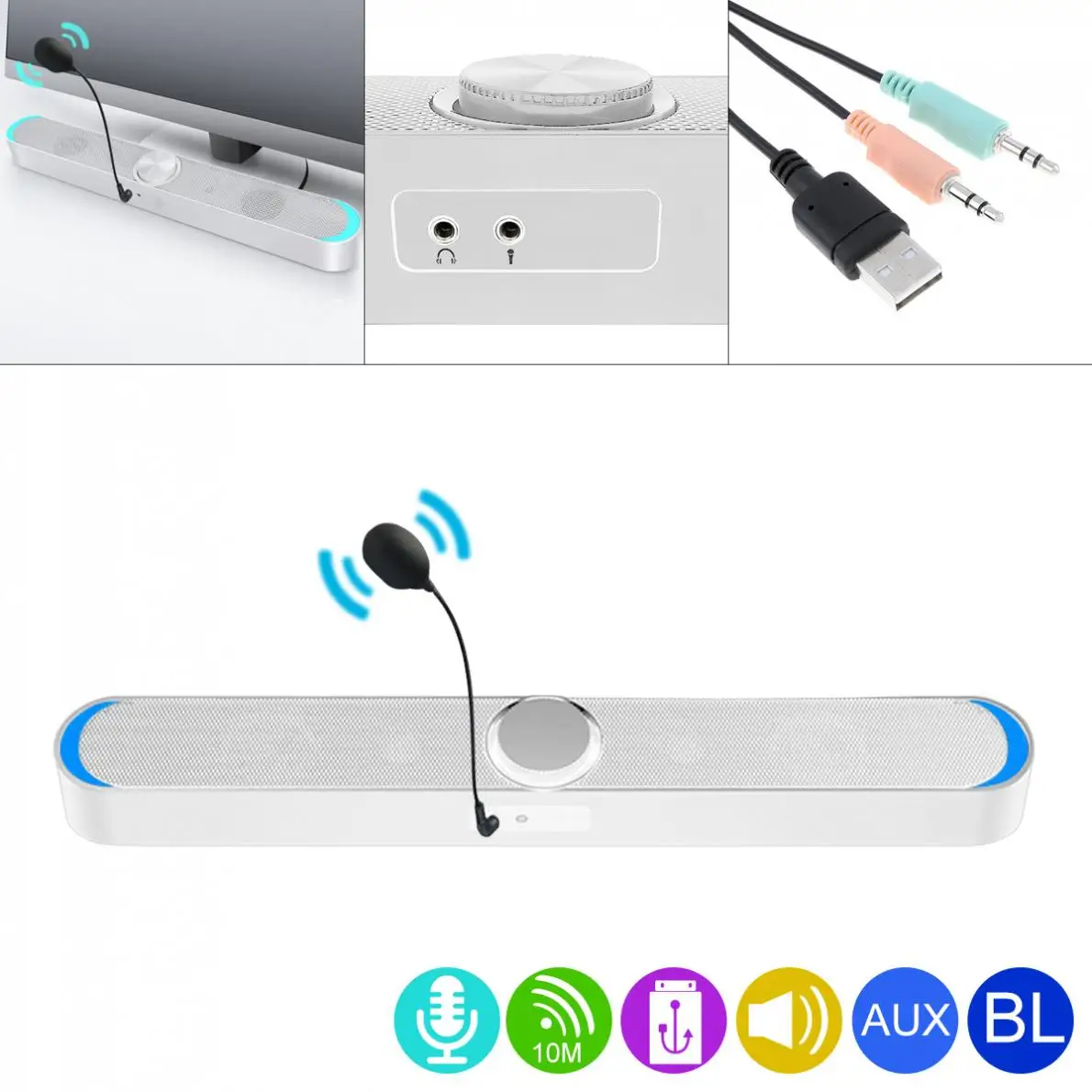 SADA V 198 Bluetooth мульти медиа Саундбар динамик Мобильный телефон полоса компьютера s