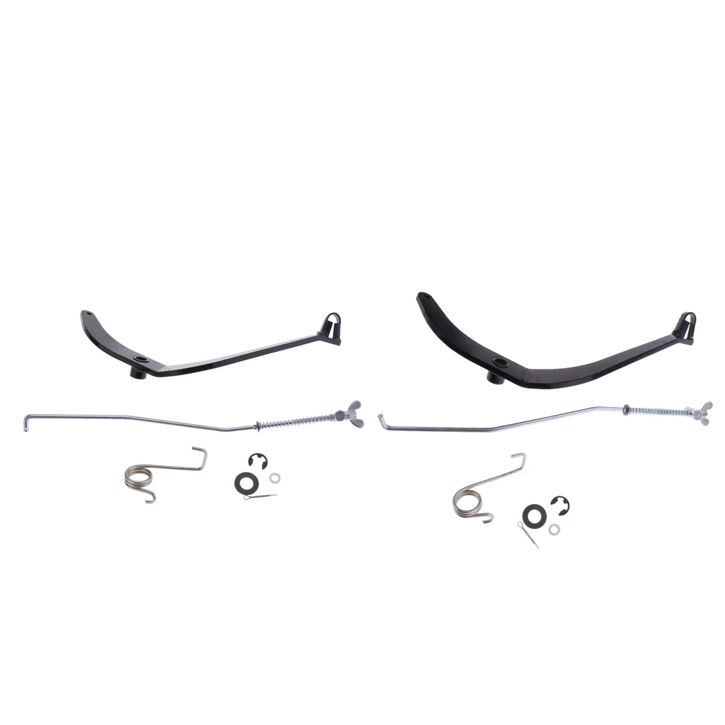 2 Set Motorcycle Rear Brake Pedal Foot Lever Rod Assembly Spring Kits Replacement for Yamaha PW80 |