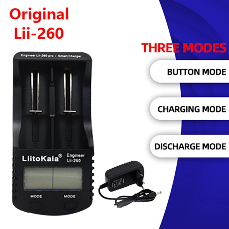 Lii-260 ЖК-дисплей 18650 16340 литий Батарея Зарядное устройство обнаружения 3 7 V