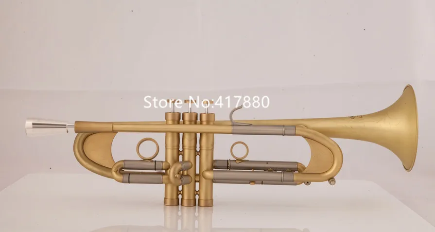 Falling Tune Bb Trumpet Mouthpiece brass Musical instrument with Case, Glover