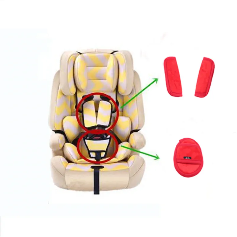 baby stroller accessories desk	 3pcs/set Car Baby Child Safety Seat Belt Shoulder Cover Protector For Baby Stroller Protection Crotch Seat Belt Cover baby stroller accessories and parts	