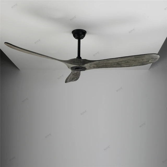SOVE 60 Inci Kayu Ceiling Fan dengan 