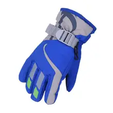 Высококачественный зимний теплый для катания на лыжах перчатки детские спортивные сноуборд Открытый водонепроницаемый ветрозащитный защита от снега наручные лыжные перчатки