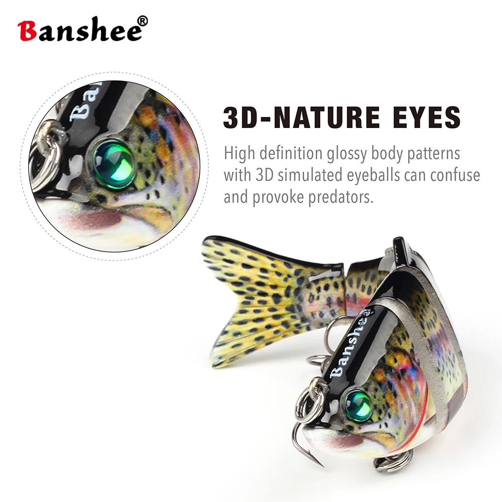 Banshee 120 мм 31 г фотосессия 6 сегментов многосоставная натуральная Реалистичная
