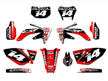 

For HONDA CRF450X 2005-2014 New Full Graphics Decals Stickers Custom Number Name Glossy Bright Stickers Waterproof