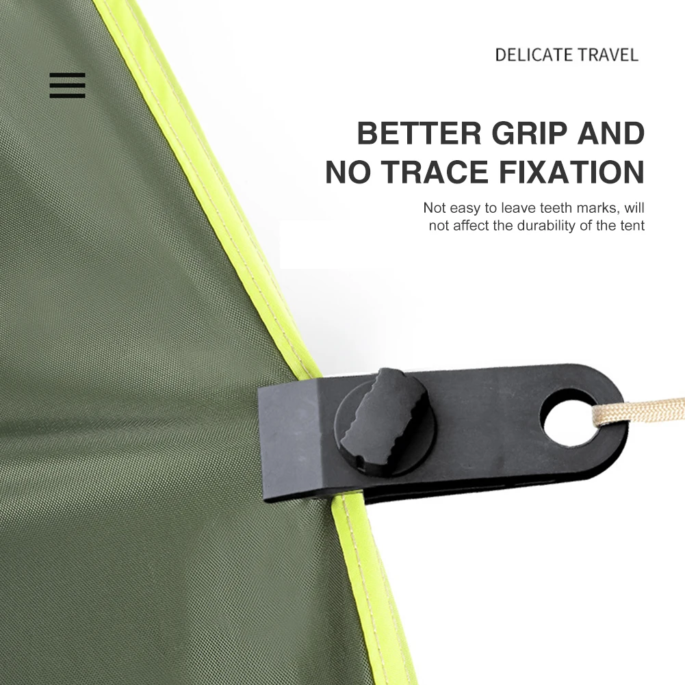 Nylon Outdoor Tent Windproof Clamp Tighten Strengthen Canopy Awning Clip Tent Fixed Buckle 1/10/20pcs Camping Tools
