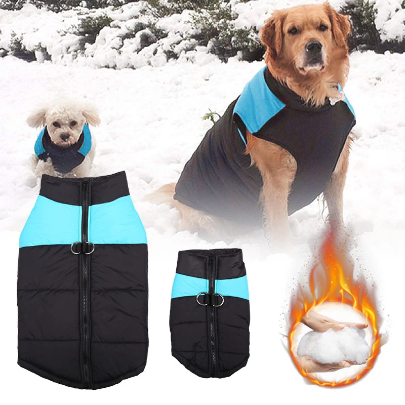 Ropa de invierno para perros grandes, para Bulldog, chaqueta cálida perros pequeños y medianos, Golden Retriever|Chalecos para perro| -