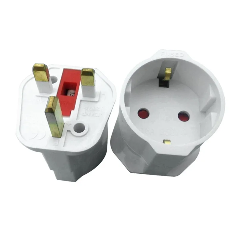 EPULA 250V 16A ЕС ЕВРО 2 Pin английская вилка с 3 зубцами Универсальный адаптер переменного тока инвертор дорожный преобразователь Европейский адаптер для поездок