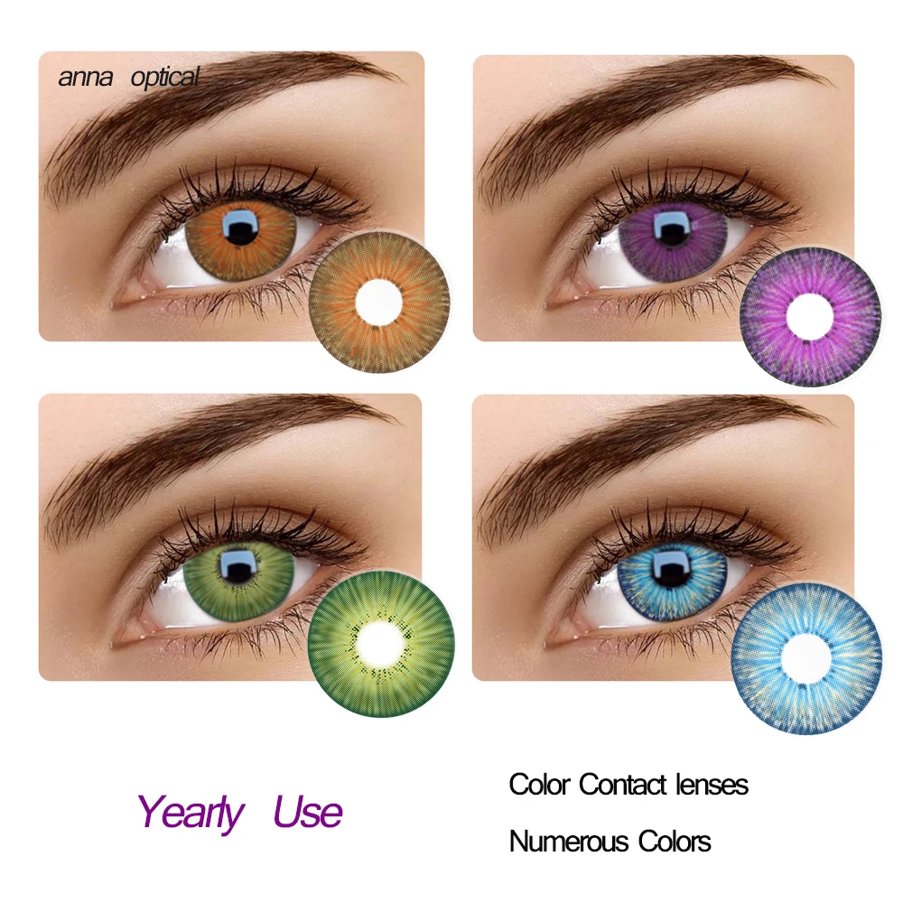 Lentillas de colores de la serie Newyork, lentes de contacto de 5 tonos, a la moda, oferta anual, nuevo aspecto, 2021