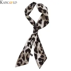 KANCOOLD горячая мода осень зима женский леопардовый шарф-шаль с принтом шали Мягкий Шелковый шарф лента геометрический Бесконечность