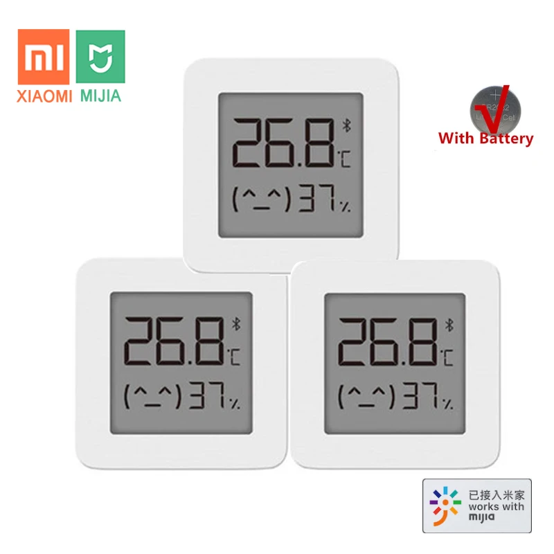 XIAOMI Mijia Bluetooth Thermometer 2 Smart Electric Digital Hygrometer Thermometer Humidity MonitorWork with Mijia APP Sensor|Temperature Instruments| - AliExpress