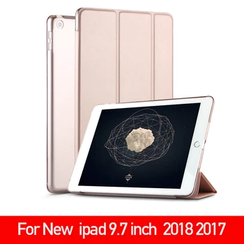 

PU Leather Shockproof Smart Case for New IPad 9.7 Inch 2017 2018 Cover Case Magnet Wake Up Sleep Model A1822 A1823 A1893 A1954