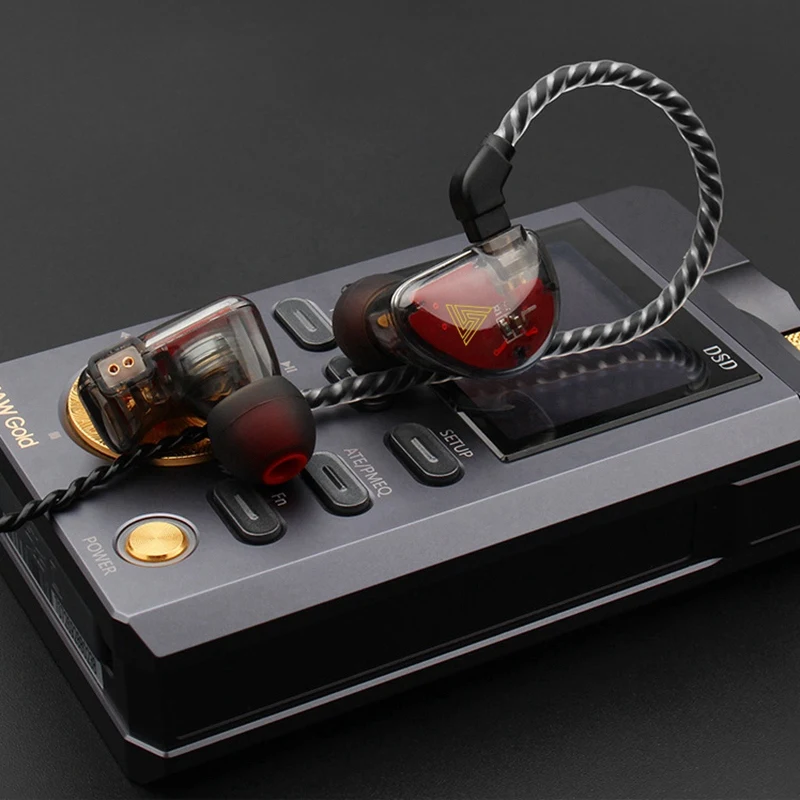 QKZ Vk5 In Ear 3 5mm Wired Dynamic Headphones 4 Unit Monitoring Level Noise Reduction HIFI Headphones for Phones Computers