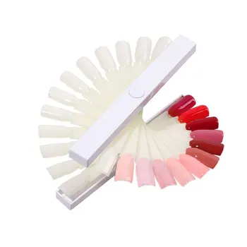 

Manicure Spiral Display Stand Nail Fan-shaped Rotating Color Display Board Manicure Practice Nail Art Display Tools
