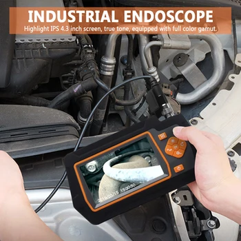 

Industrial Endoscope Camera 1080P HD 4.3inch LCD Screen Endoscope IP67 Waterproof Borescope for Car Repair