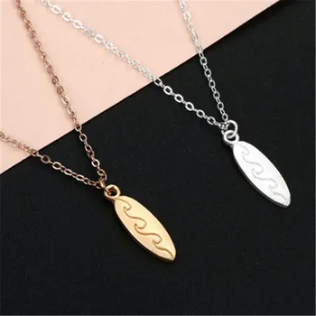 

Hot Surfboard necklace for women Dainty necklace I love Surfer Necklace