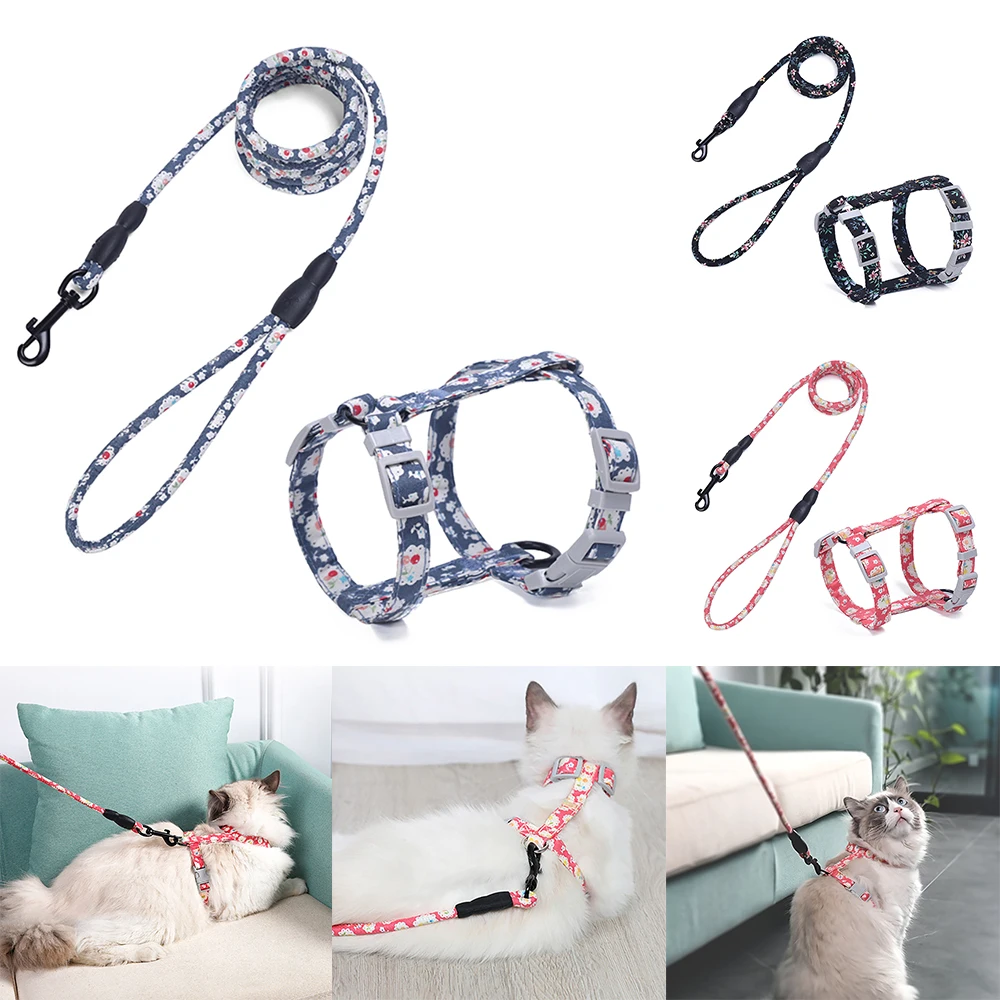Japanese style Cat Collar Harness Adjustable Leash Outdoor Walking For Small Medium Cat Cat Rabbit Harness Belt Pet Tools New Japanese style Cat Collar Harness Adjustable Leash Outdoor Walking For Small Medium Cat Cat Rabbit Harness Belt Pet Tools New