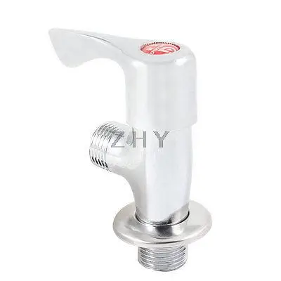 Унитаз раковина 1/" PT Мужская резьба с одной ручкой угловая арматура серебристого цвета