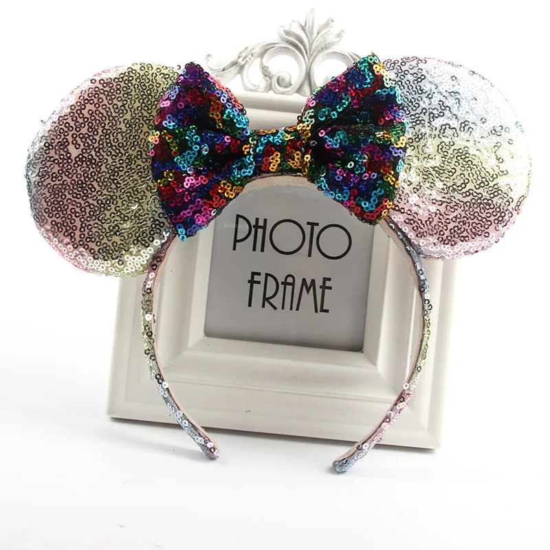 

Bts-bt21 Lovely Girls Bows Minnie Mickey Headband Ears Kid Women Hair Accessories Christmas Halloween Party Headdress