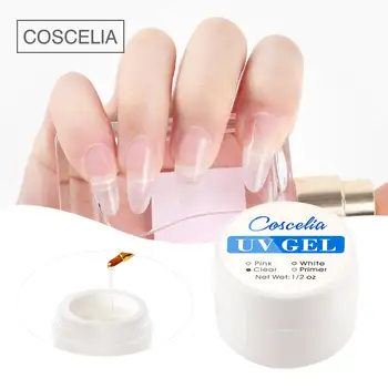 

Nail Extension Gel Pink White Clear Color Poly Gel Builder Gel For Finger Extension UV Builder Crystal Nails Form Art Tips